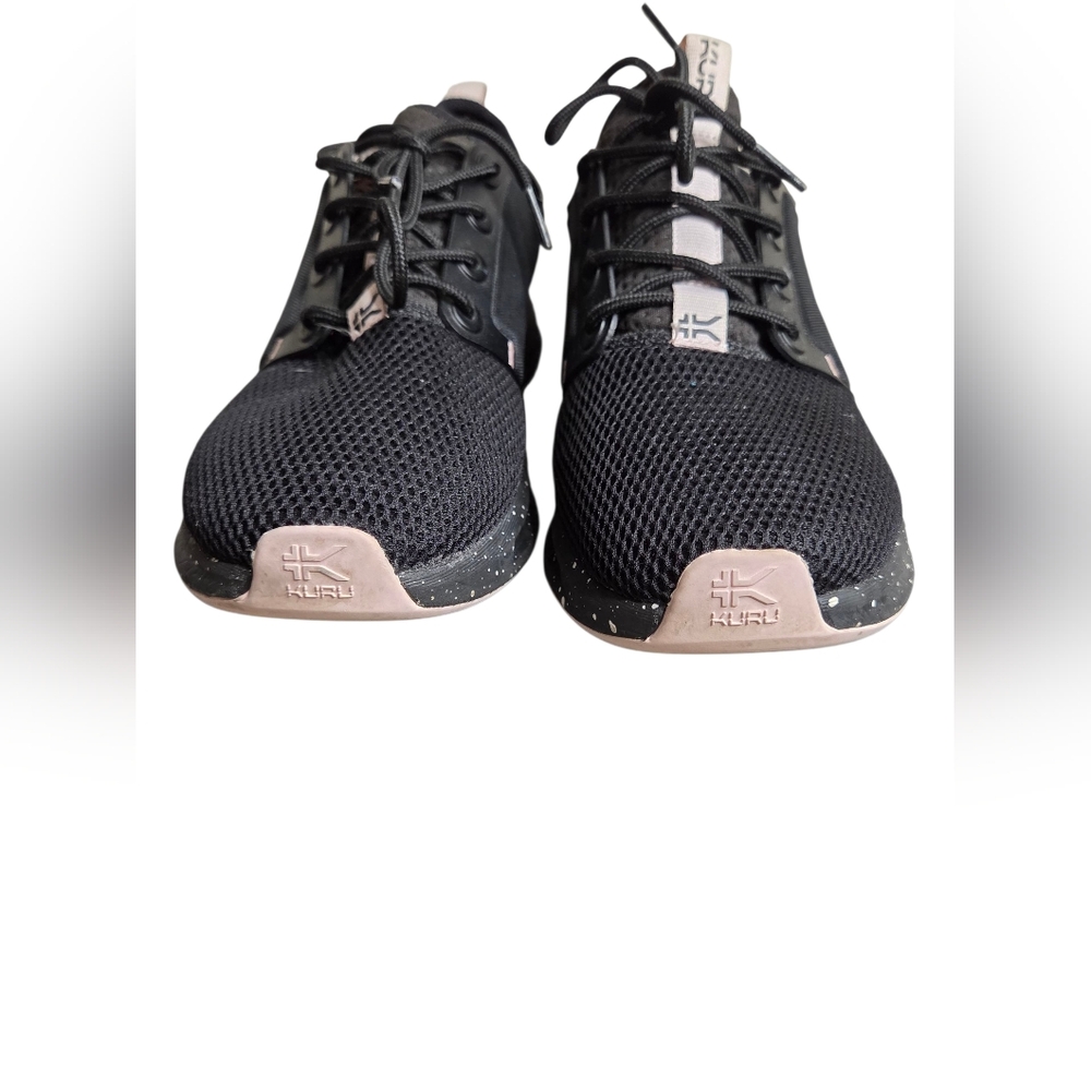Kuru Atom Sneakers in Jet Black Misty Lilac Workout Walking Women's Size 7.5 - Picture 4 of 10
